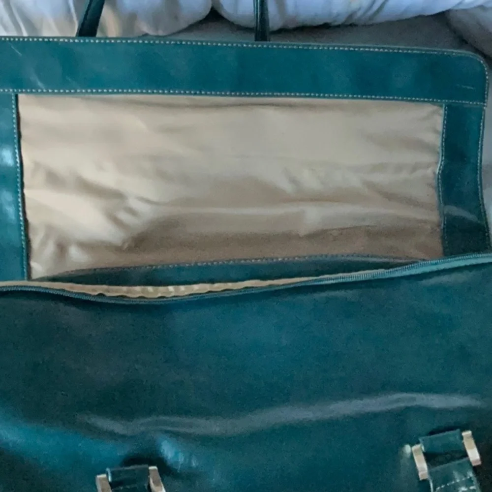 Buxton Teal Laptop Bag with organization pockets